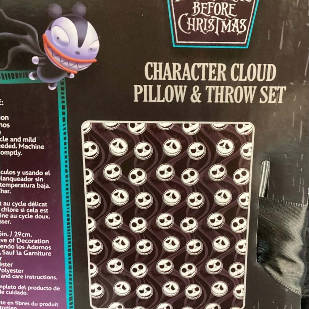 Disney Jack Skellington Plush Pillow & Blanket - Picture 8 of 11